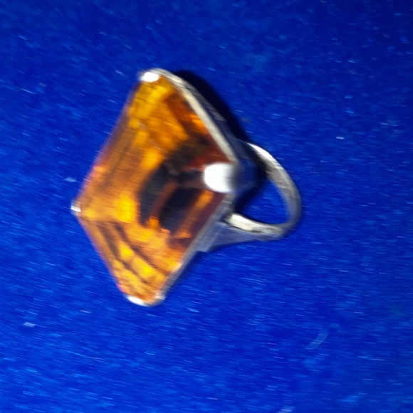 💍Beautiful1890 Natural Citrine Ring!size 3-4!+resized! Perfectly Beautiful!👑💍 - Picture 3 of 11